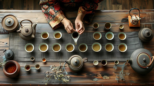 茶文化品茶摄影照片_传统功夫茶茶文化摄影配图