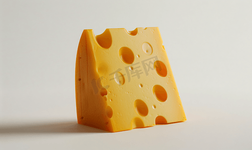三角形的黄色半硬瑞士奶酪