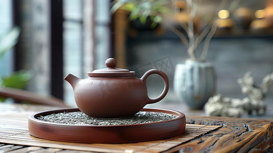 紫砂壶茶壶品茶茶艺摄影配图