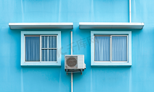 建筑物内的窗户空调未安装在电网中