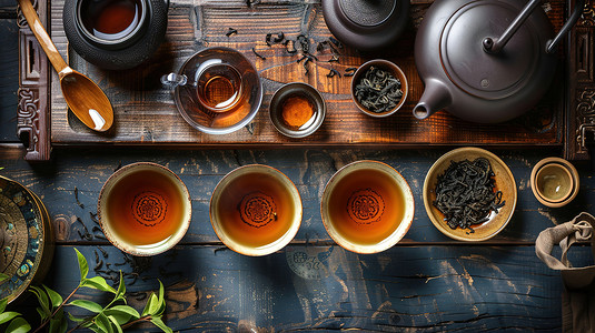 传统功夫茶茶文化摄影配图