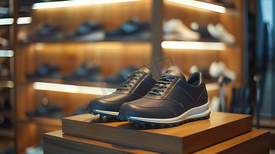最新高尔夫鞋时尚的设计高清图片