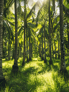 椰子树种植园