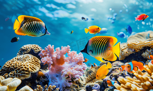 水下的海洋生物和鱼类