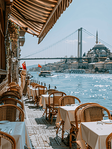 伊斯坦布尔金角湾大桥景观