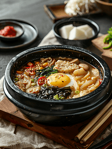 韩国传统汤品年糕汤