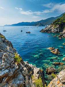 报道登记摄影照片_意大利利古里亚海洋风光著名五大土地旅游报道