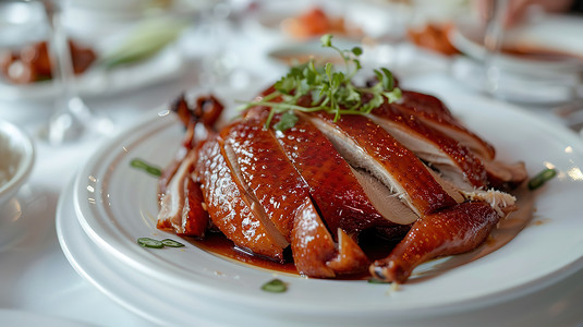 北京烧鸭中餐美食图片
