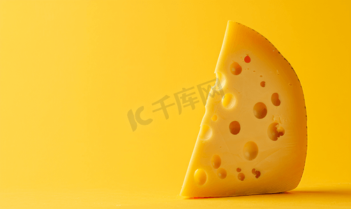 瑞士动图国旗摄影照片_三角形的黄色半硬瑞士奶酪