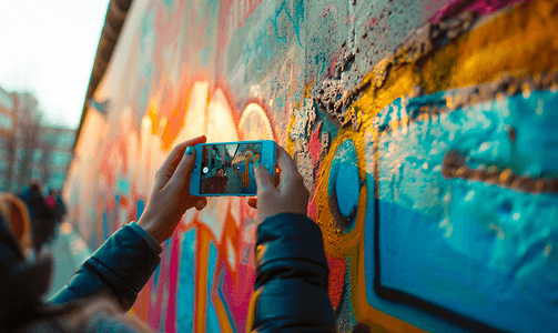 游客拍摄柏林墙