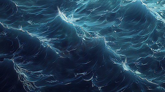 大海的俯视图海水海浪图片