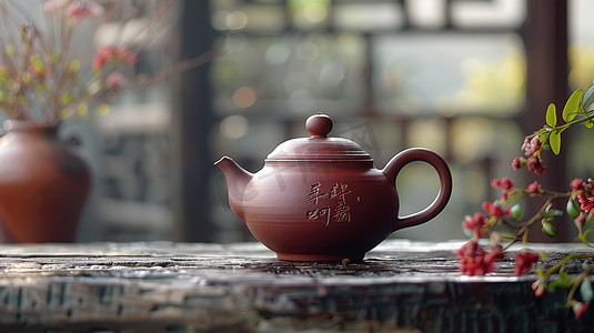 紫砂壶茶壶品茶茶艺高清摄影图