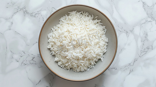 米饭大米食物瓷碗摄影照片