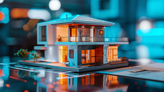磨具房屋别墅模型摄影照片