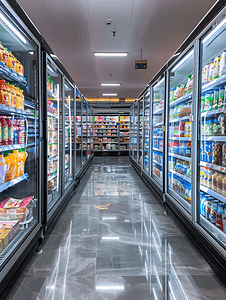 消费者购买产品摄影照片_超市冰箱超市冰柜超市冷冻柜