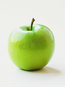 一堆水果卡通摄影照片_一个青苹果