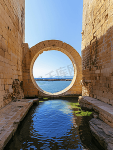 奥提伽城堡的阿基米德镜架用于用太阳烧船