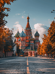 俄罗斯大教堂摄影照片_莫斯科克里姆林宫大教堂