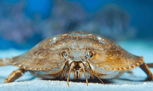 海洋生物摄影照片_水下观察鲎