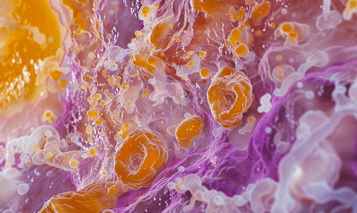 胃癌的显微照片或显微图像胃腺癌