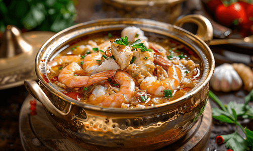 金锅海鲜汤