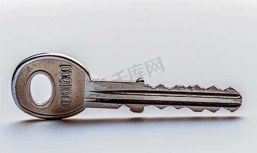 钢带防水摄影照片_带磁性销钉的门钥匙