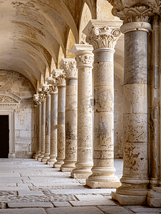阿尔勒圣特罗菲姆古教堂的柱子