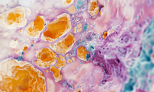 胃癌的显微照片或显微图像胃腺癌