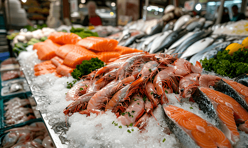 意大利那不勒斯鱼市的新鲜农产品
