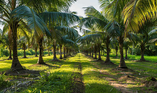 乡村椰子种植园