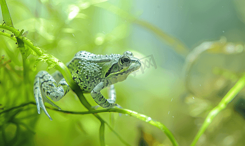 沼泽中的青蛙蝌蚪