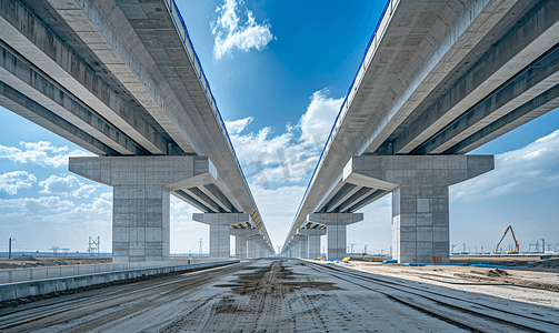 混凝土新桥支架公路桥梁建设