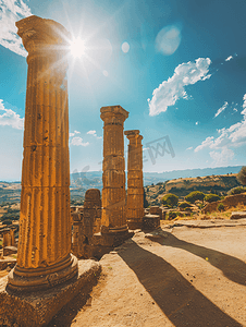 阿格里真托赫拉克勒斯神庙的多利安柱