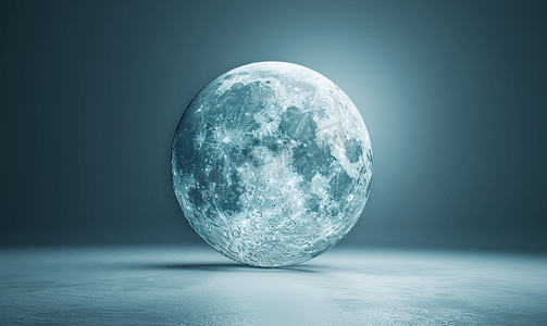 宇宙天体摄影照片_满月的月相