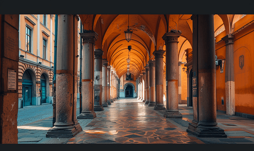 博洛尼亚的门廊和拱廊