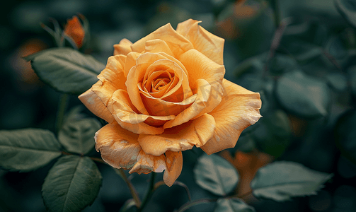 栽培花园品种金翅的稀有玫瑰花