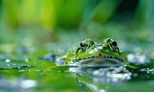 沼泽中的青蛙蝌蚪