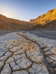 瓦迪阿尔哈拉尔地区干涸的乔达河床