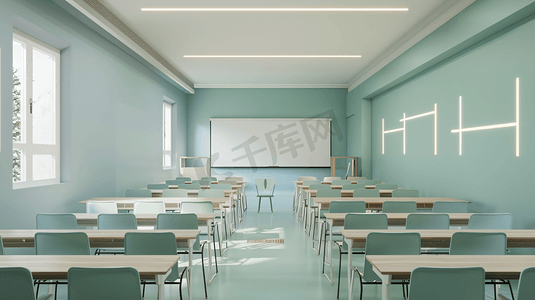 宽敞明亮的教室摄影13