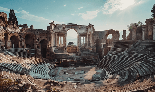 陶尔米纳古希腊剧院的竞技场