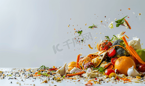 食品变质摄影照片_废弃食品