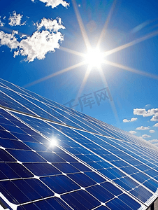 千库绿色摄影照片_太阳能电池板领域绿色能源太阳能新鲜空气