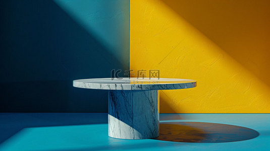 石桌光线简约合成创意素材背景