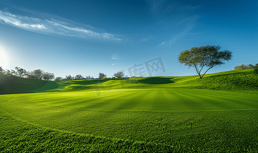 沙漠高尔夫球场绿色