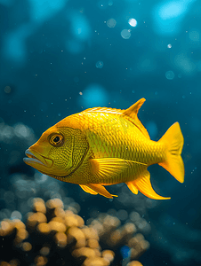 马尔代夫潜水时的黄鲷