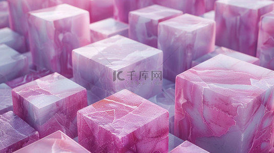 紫色立方体瓷砖合成创意素材背景
