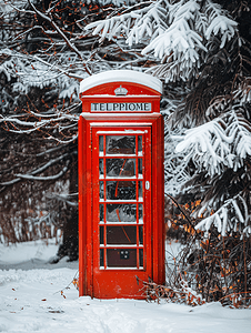 剑桥的英语电话红色小屋