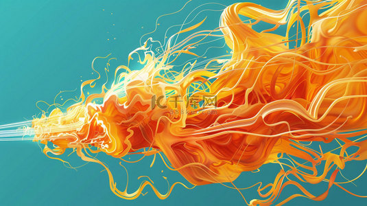 芝士爆浆汉堡背景图片_芝士融水烟雾合成创意素材背景