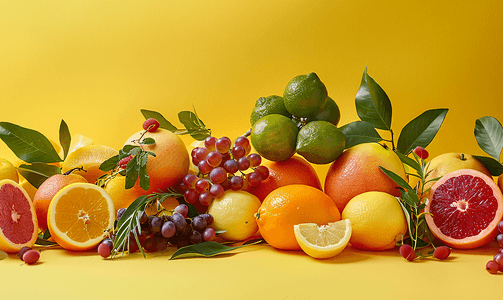 水果的创意摄影照片_适合在狂欢节狂欢日食用的时令水果