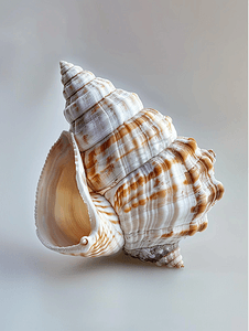 分离的海锥蜗牛的空软体动物壳